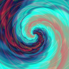 Abstract dynamic background of rotating red, green and blue spirals.
Vibrating swirling background with scalloped waves and rays