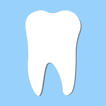 Tooth illustration. Tooth icon.