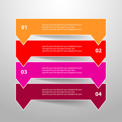 Vector lines arrows infographic.