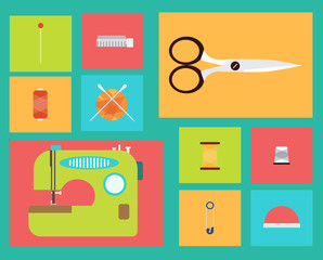 шитье,набор иконок для кройки и шитья