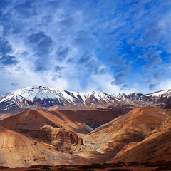 Mountain landscape in Ladakh, Jammu and Kashmir State, India