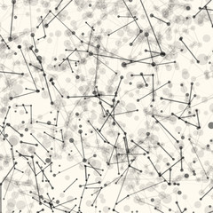 Geometric Abstract mesh background with circles and lines.