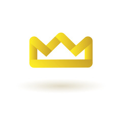 Crown king logo symbol icon vector