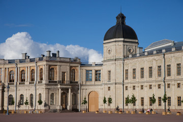 Fototapeta na wymiar Gatchina. Leningrad region. Palace and park ensemble in Gatchina.