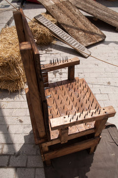 Medieval torture chair