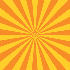 Retro orange background ray stylish illustration