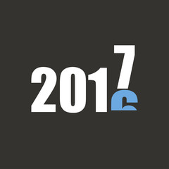 The end of 2016 flat infographic style