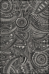 Abstract vector tribal ethnic background pattern