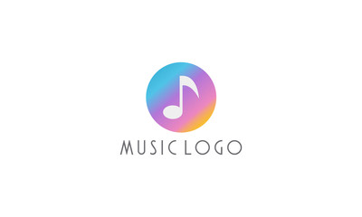 collorfull music logo