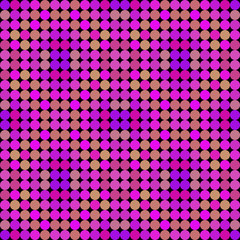 Kaleidoscopic low poly circle style vector mosaic background