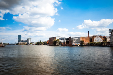 Naklejka premium Street view in Berlin with a population of approximately 3.5 mil