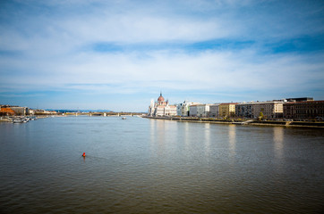 Naklejka premium building of Parliament in Budapest, Hungary, Europe