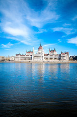 building of Parliament in Budapest, Hungary, Europe