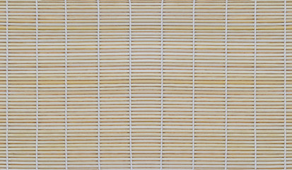 Dried bamboo mat for roll food, bamboo texture background