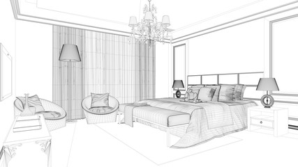 CAD Planung von Zimmer im Hotel