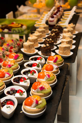  Collection of delicious assorted mini dessert