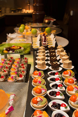  Collection of delicious assorted mini dessert