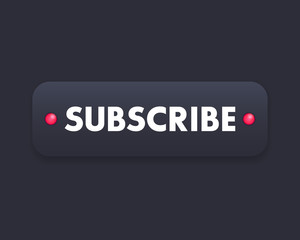subscribe button for web page, dark version
