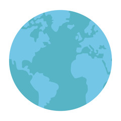 Fototapeta na wymiar flat design earth globe icon vector illustration