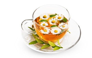 Tea with flowers
