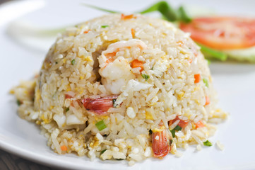 stir-fried rice with shrimp