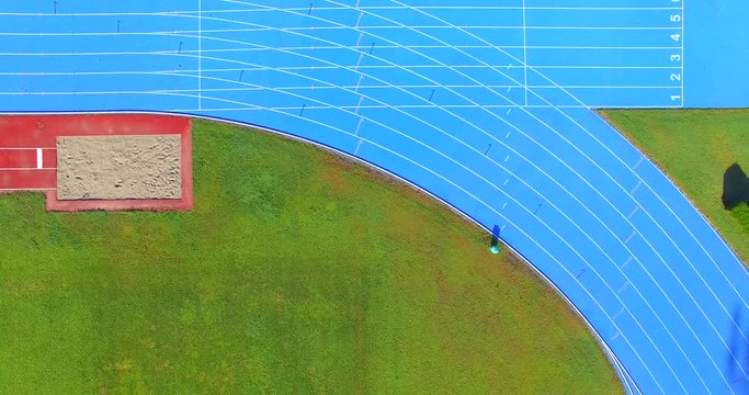 Aerial 4k - campo per atletica outdoor