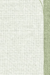 Fototapeta premium Textile yarn, fabric products, mint canvas, rope material, flat background