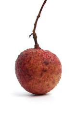 Lichi, isolated on white background.