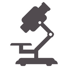 flat design single microscope icon vector illustration