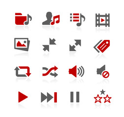 Media Player Vector Icons // Redico Series