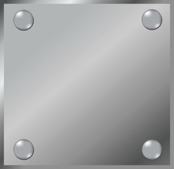 Metal Board with bolts