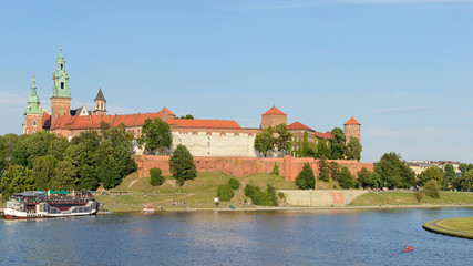 Fototapeta na wymiar Wawel Royal Castle -Stitched Panorama