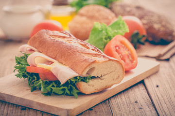 Sandwich  with bread