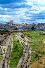 Fototapeta na wymiar railway station in Belgrade