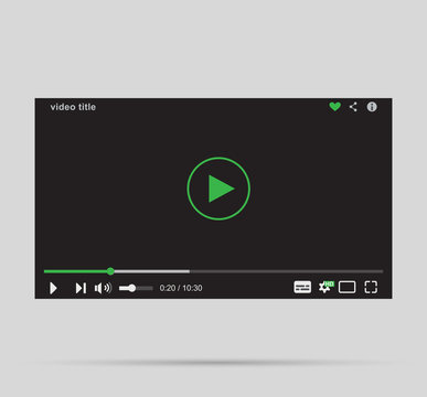 video player, vector