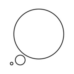 flat design conversation bubble icon vector illustration