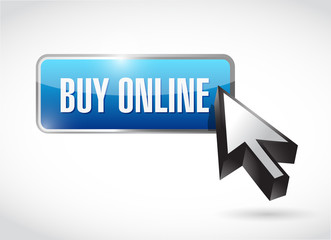 buy online button sign illustration design