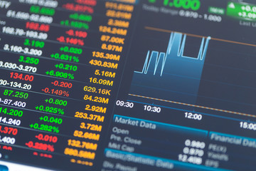 Fototapeta premium Stock market information