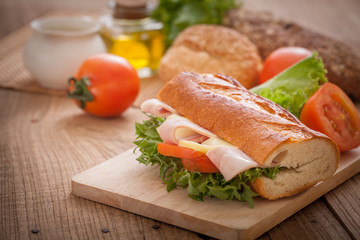 Sandwich  with bread