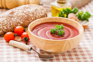 Tomato gazpacho soup