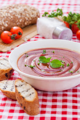 Tomato gazpacho soup