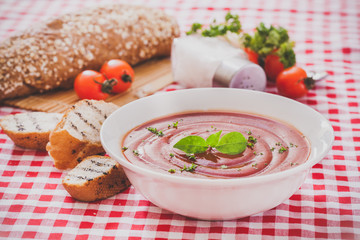 Tomato gazpacho soup