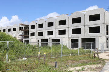 Fototapeta premium townhouse under construction