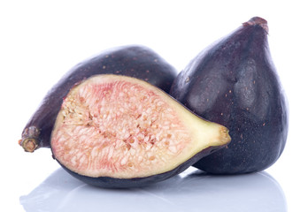 Ripe purple figs