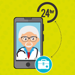 doctor with isolated icon design, vector illustration  graphic 