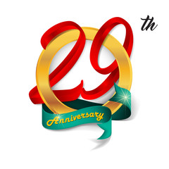 Anniversary emblems template design