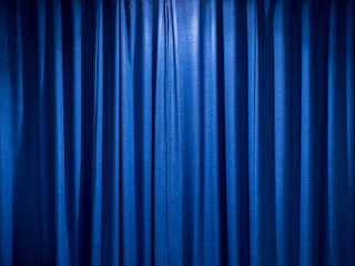 blue curtain background