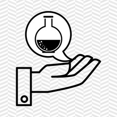 hand service medical isolated icon vector illustration