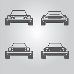 car logo set. vector car icons collection