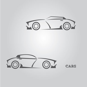 car logo set. vector car icons collection